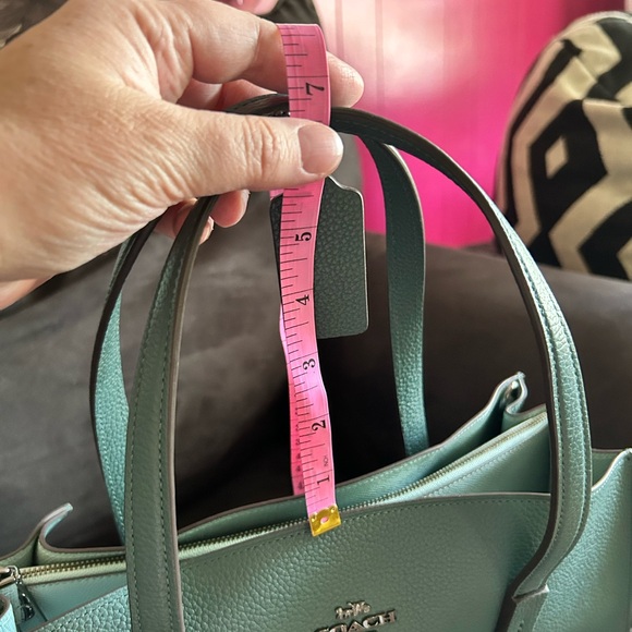 Coach Dark Turquoise Leather Bag - Picture 15 of 16